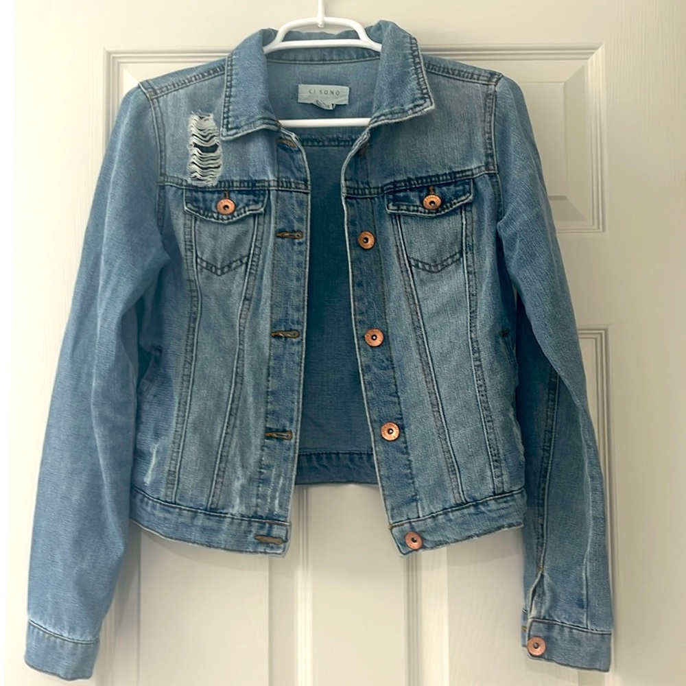 Distressed Denim Jacket